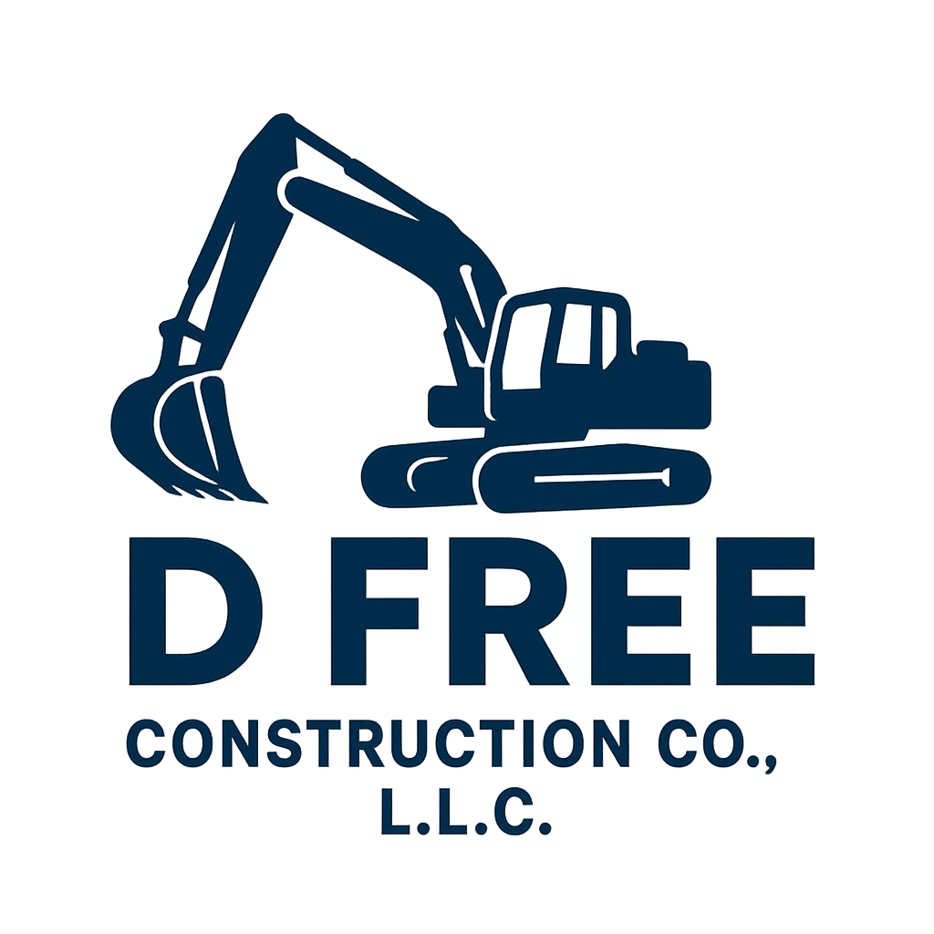 D Free Construction Co. Logo